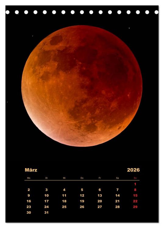 Produktbild: Wunderbares Universum (Tischkalender 2026 DIN A5 hoch), CALVENDO Monatskalender