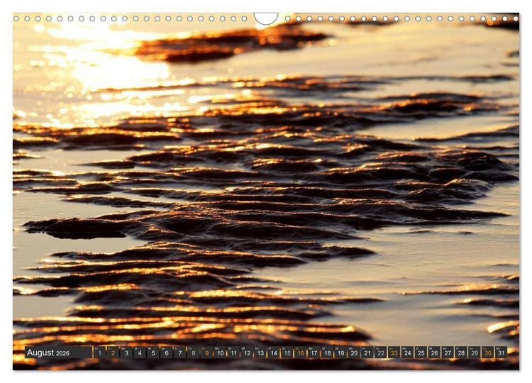 Produktbild: F&ouml;hr und Amrum - Spazierg&auml;nge am Meer (Wandkalender 2026 DIN A3 quer), CALVENDO Monatskalender