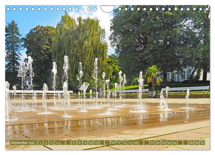 Produktbild: Bad Nenndorf, Kurpark-Impressionen (Wandkalender 2026 DIN A4 quer), CALVENDO Monatskalender