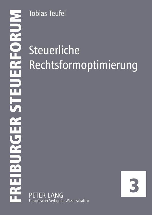 Produktbild: Steuerliche Rechtsformoptimierung