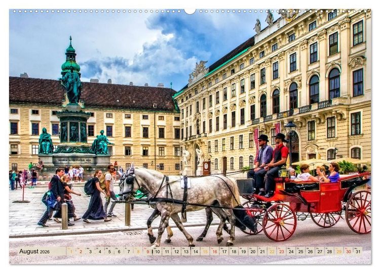 Produktbild: Die 12 meistbesuchten St&auml;dte in Europa (hochwertiger Premium Wandkalender 2026 DIN A2 quer), Kunstdruck in Hochglanz