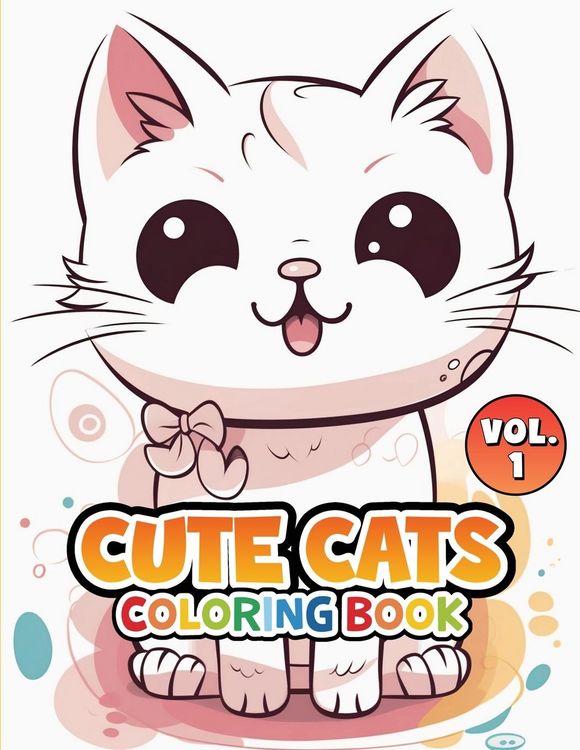 Produktbild: Cute Cats Coloring Book