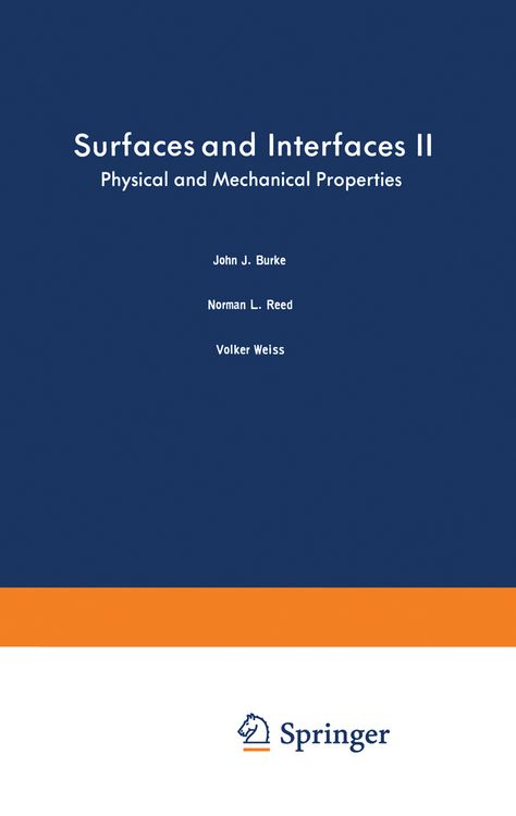Produktbild: Surfaces and Interfaces II