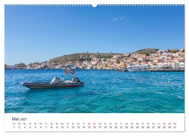 Produktbild: Insel Chalki (Wandkalender 2027 DIN A2 quer), CALVENDO Monatskalender