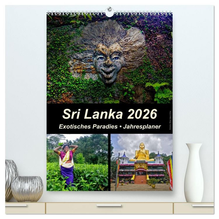 Produktbild: Sri Lanka 2026 - Exotisches Paradies - Jahresplaner (hochwertiger Premium Wandkalender 2026 DIN A2 hoch), Kunstdruck in Hochglanz