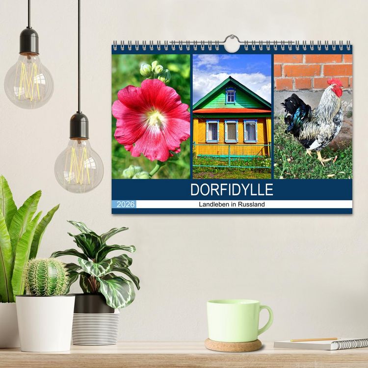Produktbild: Dorfidylle - Landleben in Russland (Wandkalender 2026 DIN A4 quer), CALVENDO Monatskalender