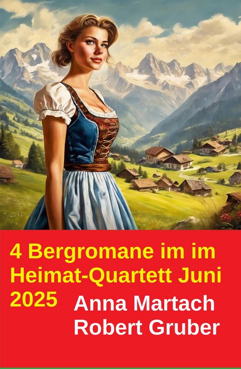 Produktbild: 4 Bergromane im im Heimat-Quartett Juni 2025