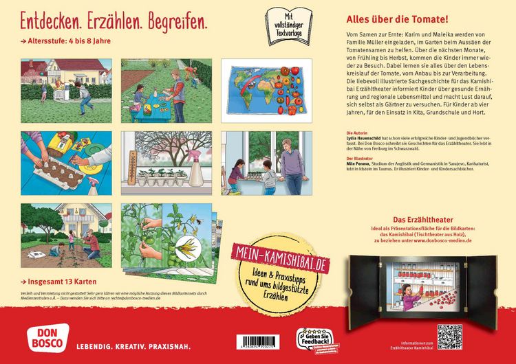 Produktbild: Wo der Ketchup w&auml;chst. Wie die Tomate keimt und reift. Kamishibai Bildkartenset