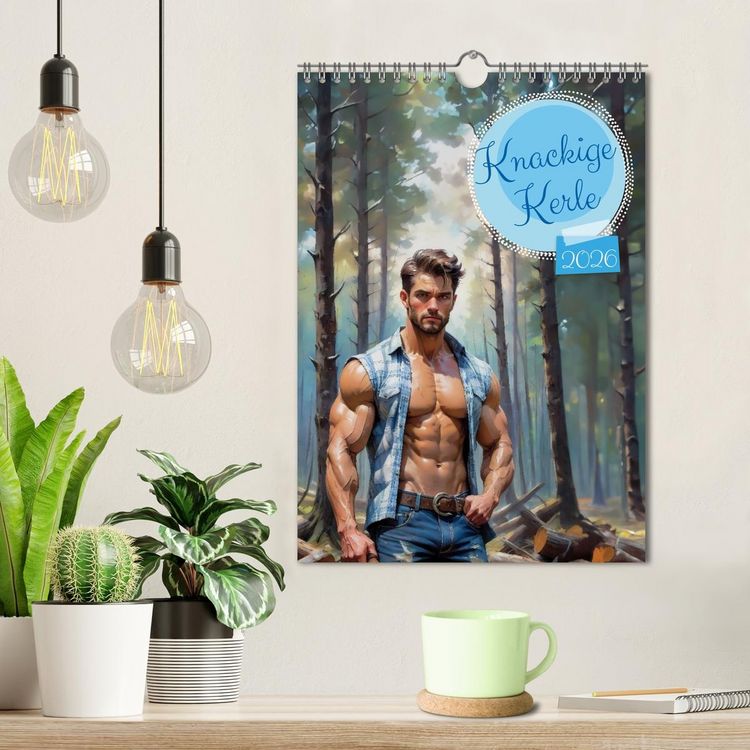 Produktbild: Knackige Kerle (Wandkalender 2026 DIN A4 hoch), CALVENDO Monatskalender