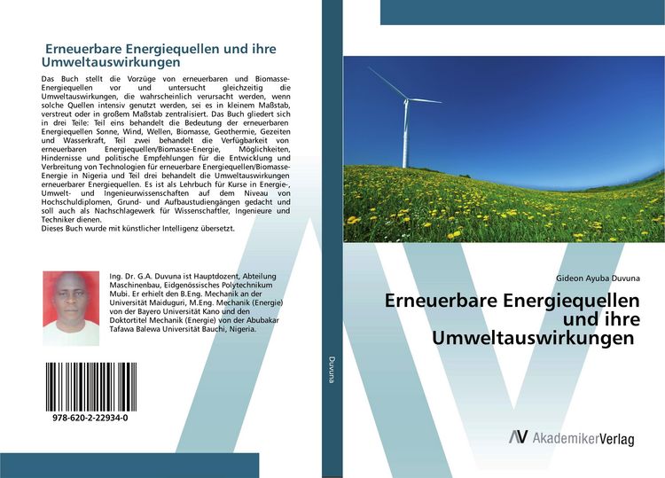 Produktbild: Erneuerbare Energiequellen und ihre Umweltauswirkungen