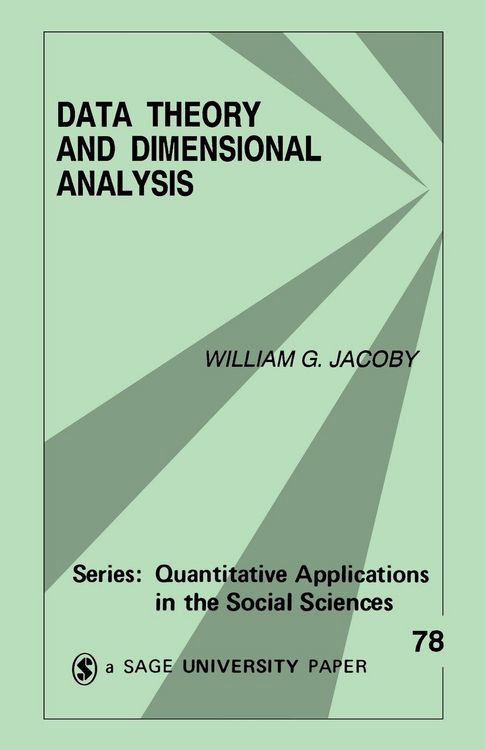 Produktbild: Data Theory and Dimensional Analysis