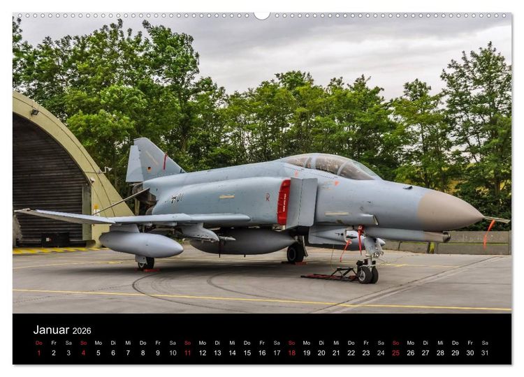 Produktbild: Phantoms bei der Luftwaffe (Wandkalender 2026 DIN A2 quer), CALVENDO Monatskalender