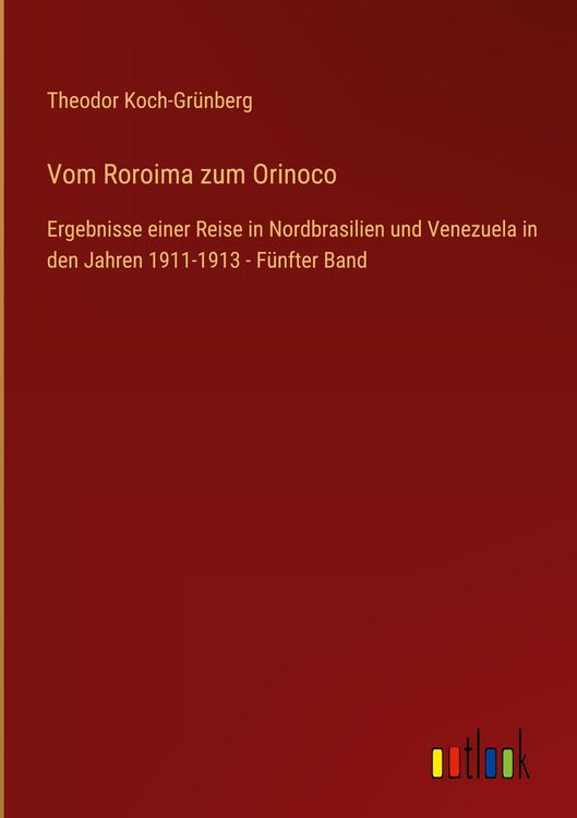 Produktbild: Vom Roroima zum Orinoco