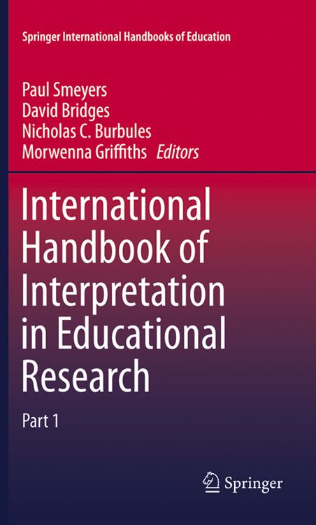 Produktbild: International Handbook of Interpretation in Educational Research