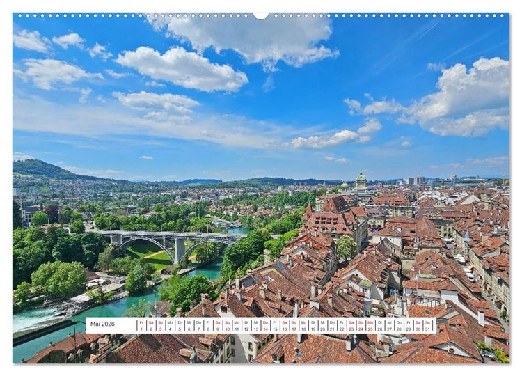 Produktbild: Berge und Seen der Schweiz - Mit dem Wohnmobil durch die Schweiz (Wandkalender 2026 DIN A2 quer), CALVENDO Monatskalender