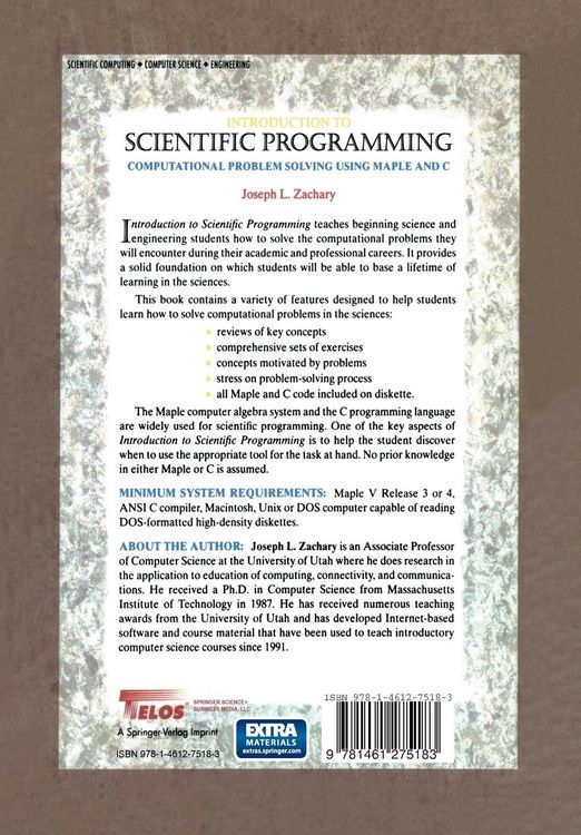 Produktbild: Introduction to Scientific Programming