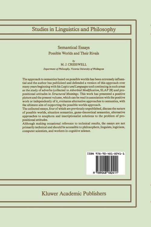 Produktbild: Semantical Essays