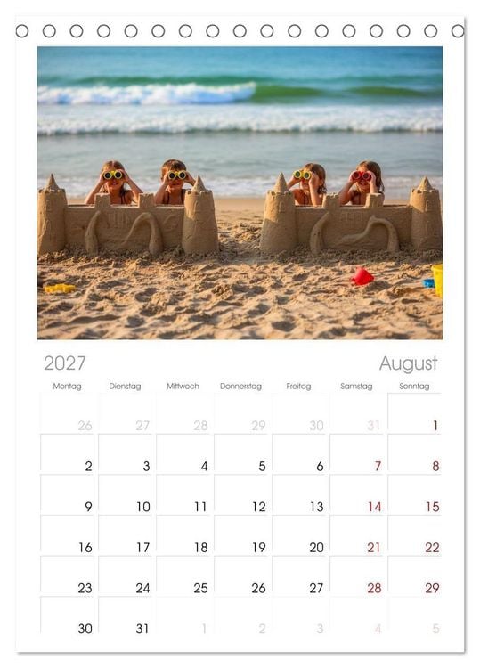 Produktbild: Tischplaner 2027 - Ideen in den Sand gesetzt (A5 Tischkalender zum Aufstellen) CALVENDO
