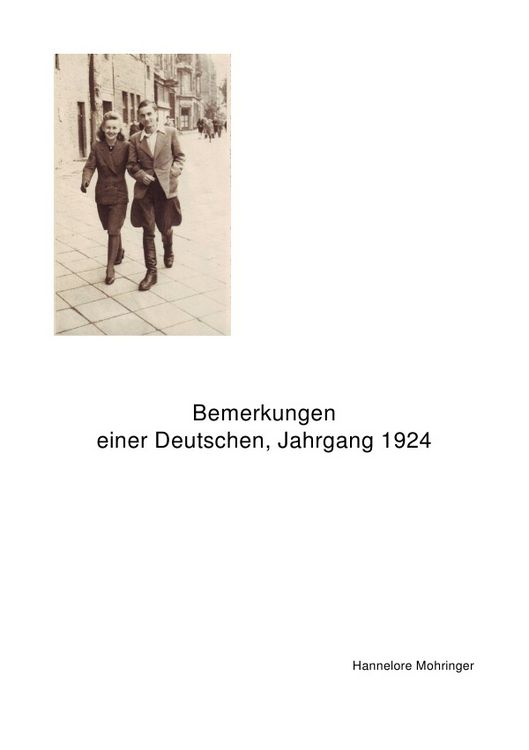 Produktbild: Bemerkungen einer Deutschen, Jahrgang 1924