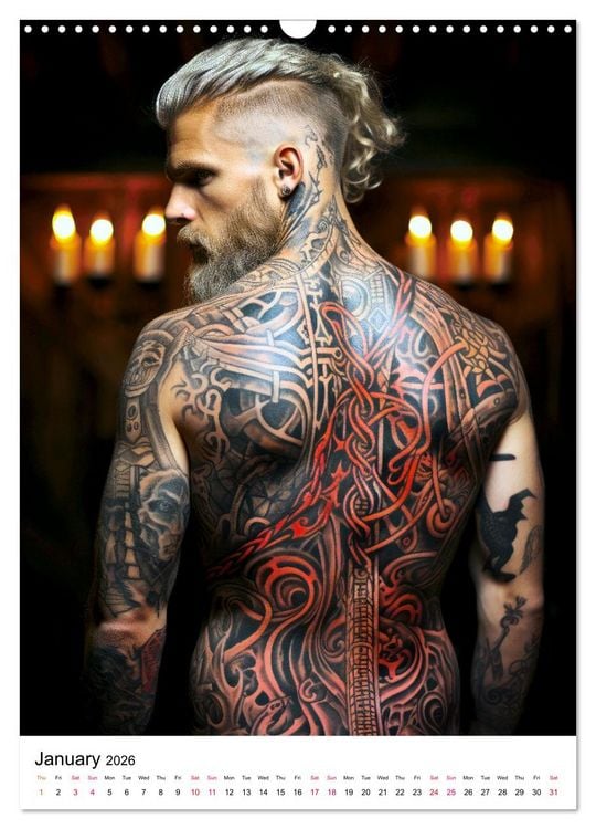 Produktbild: Tattoo Tales (Wall Calendar 2026 DIN A3 portrait), CALVENDO 12 Month Wall Calendar
