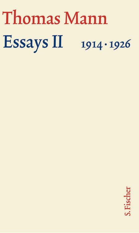 Produktbild: Essays II 1914-1926