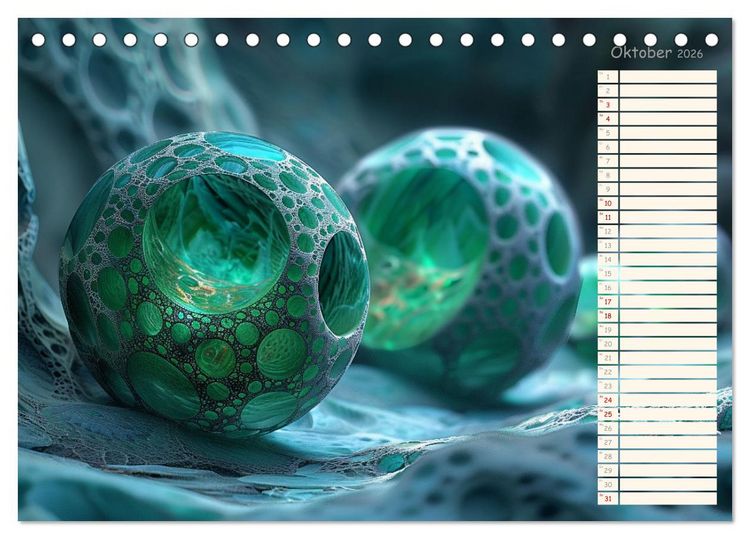 Produktbild: Elegante Wunderwelten (Tischkalender 2026 DIN A5 quer), CALVENDO Monatskalender