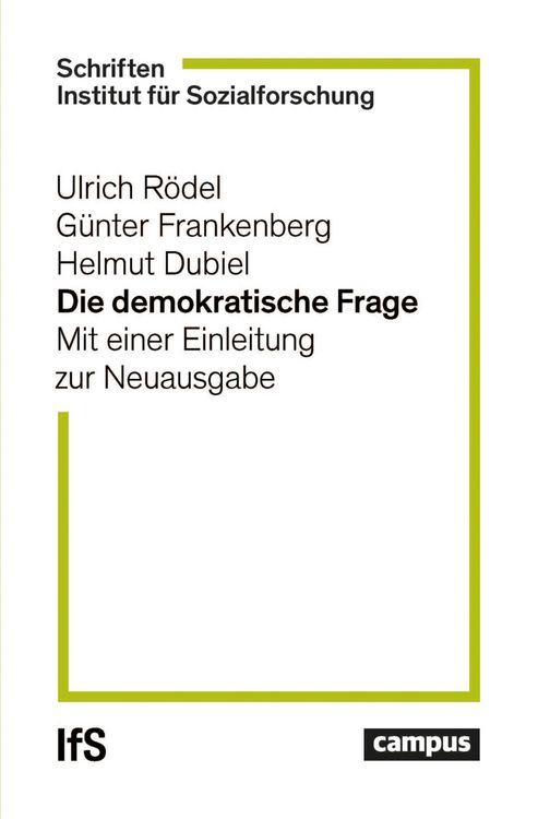 Produktbild: Die demokratische Frage