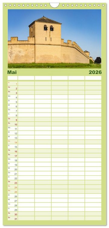 Produktbild: Familienplaner 2026 - Am Niederrhein - Xanten mit 5 Spalten (Wandkalender, 21 x 45 cm) CALVENDO