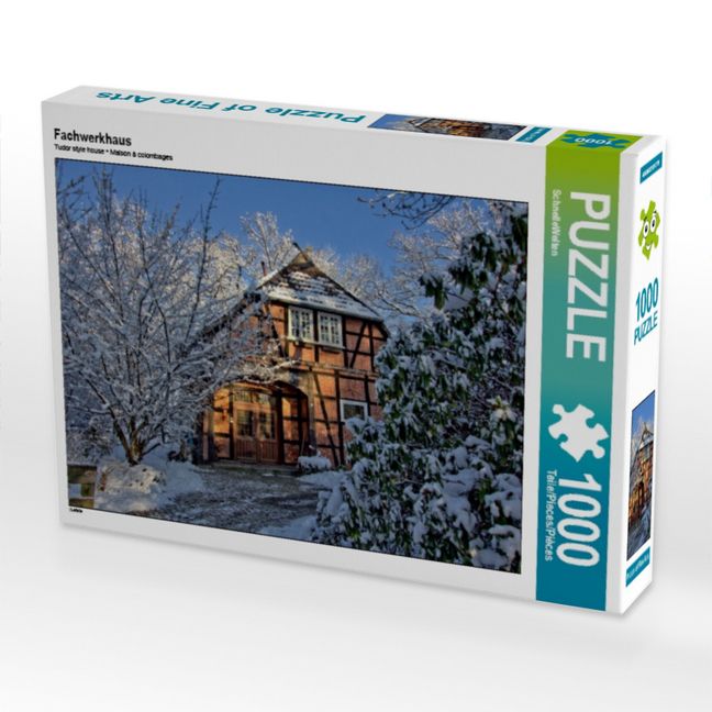 Produktbild: CALVENDO Puzzle Fachwerkhaus | 1000 Teile Lege-Gr&ouml;&szlig;e 64x48cm Foto-Puzzle f&uuml;r gl&uuml;ckliche Stunden