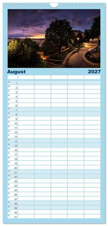 Produktbild: Familienplaner 2027 - STUTTGART 2027 auf den zweiten Blick mit 5 Spalten (Wandkalender, 21 x 45 cm) CALVENDO