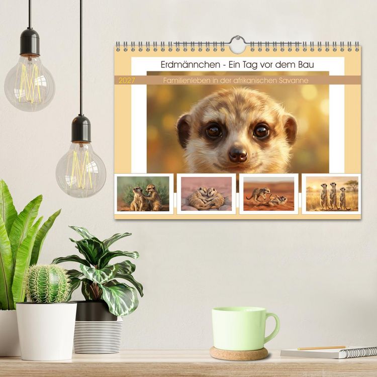 Produktbild: Erdm&auml;nnchen - Ein Tag vor dem Bau (Wandkalender 2027 DIN A4 quer), CALVENDO Monatskalender