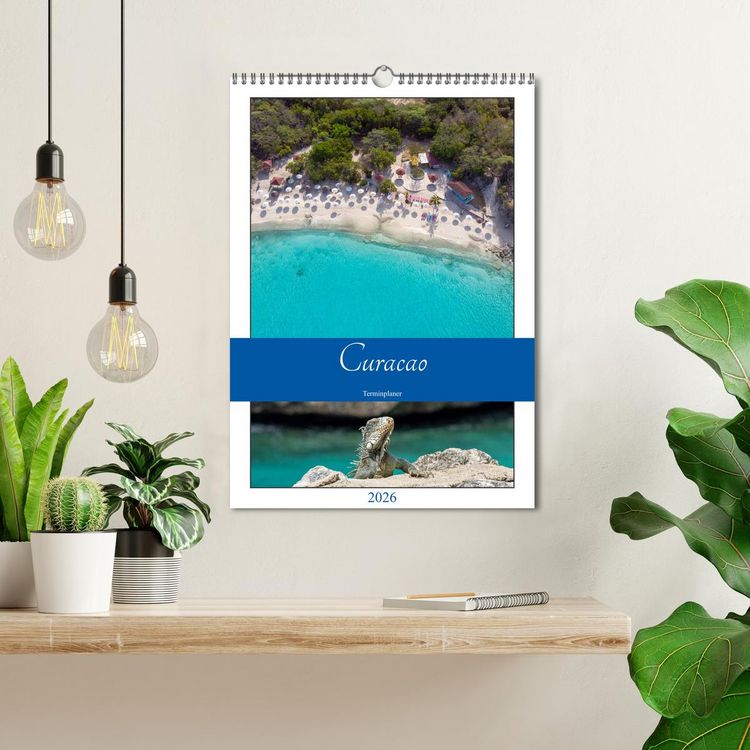 Produktbild: Curacao - Terminplaner (Wandkalender 2026 DIN A3 hoch), CALVENDO Monatskalender