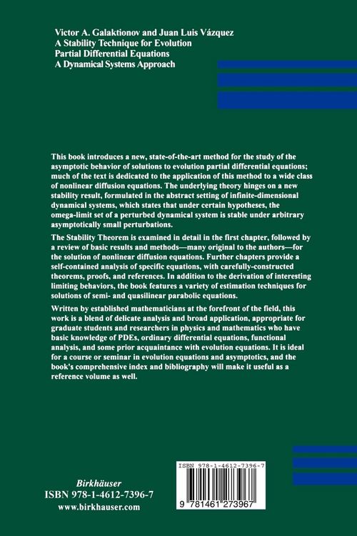 Produktbild: A Stability Technique for Evolution Partial Differential Equations
