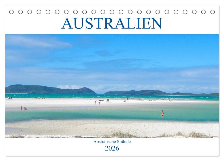 Produktbild: Australien - Australische Str&auml;nde (Tischkalender 2026 DIN A5 quer), CALVENDO Monatskalender