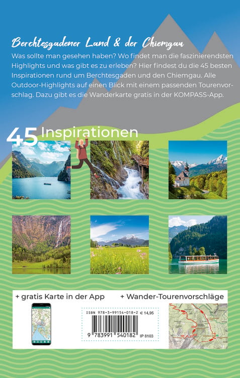 Produktbild: KOMPASS Inspiration Berchtesgaden und Chiemgau mit Chiemsee