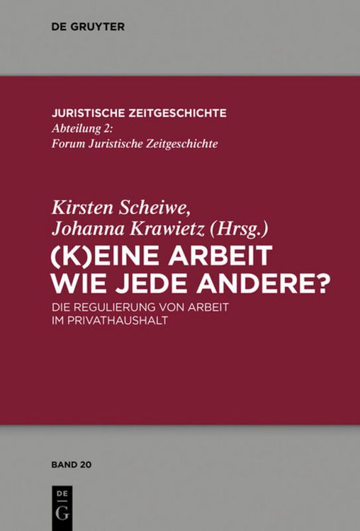 Produktbild: (K)Eine Arbeit wie jede andere?