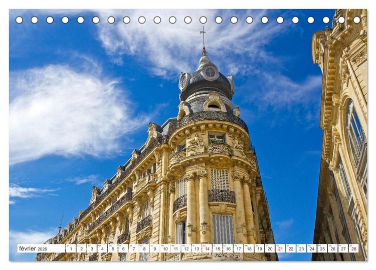 Produktbild: Montpellier - Escapades en ville et aux alentours (Calendrier de bureau 2026 DIN A5 vertical), CALVENDO calendrier mensuel