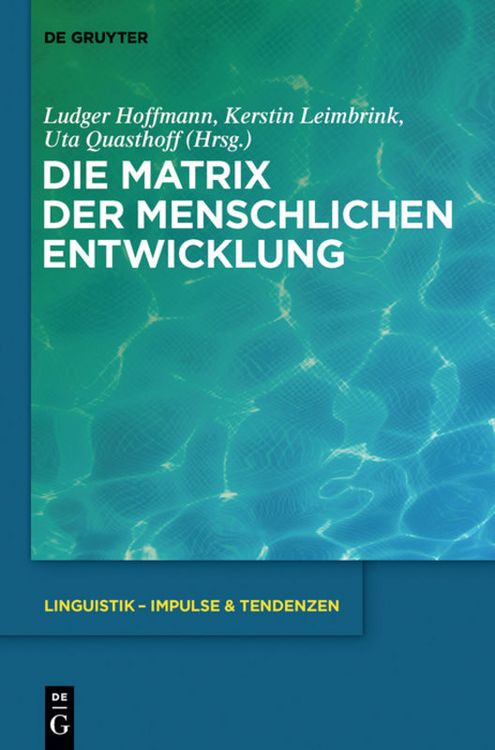 Produktbild: Die Matrix der menschlichen Entwicklung