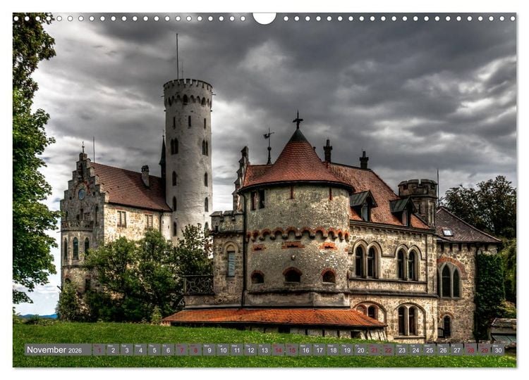 Produktbild: Castles from South Germany (Wall Calendar 2026 DIN A3 landscape), CALVENDO 12 Month Wall Calendar
