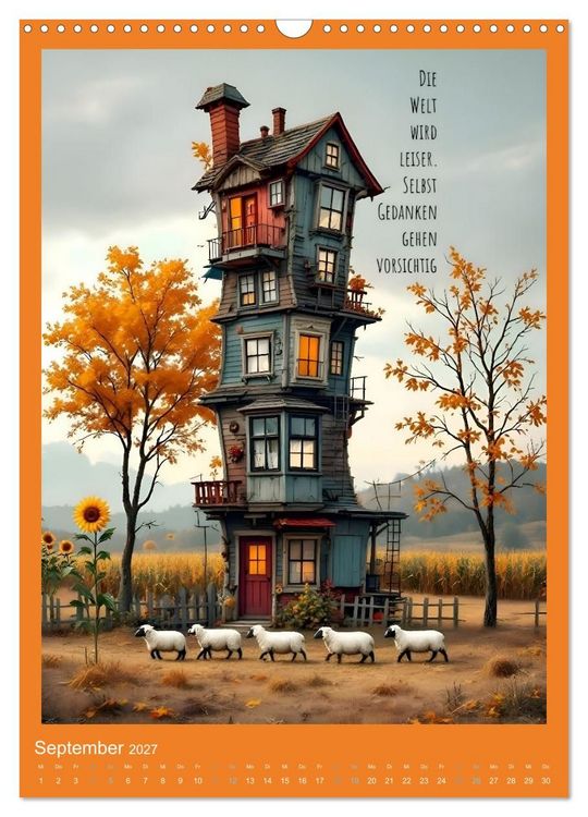 Produktbild: Hausgeflippt (Wandkalender 2027 DIN A3 hoch), CALVENDO Monatskalender
