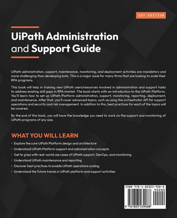 Produktbild: UiPath Administration and Support Guide