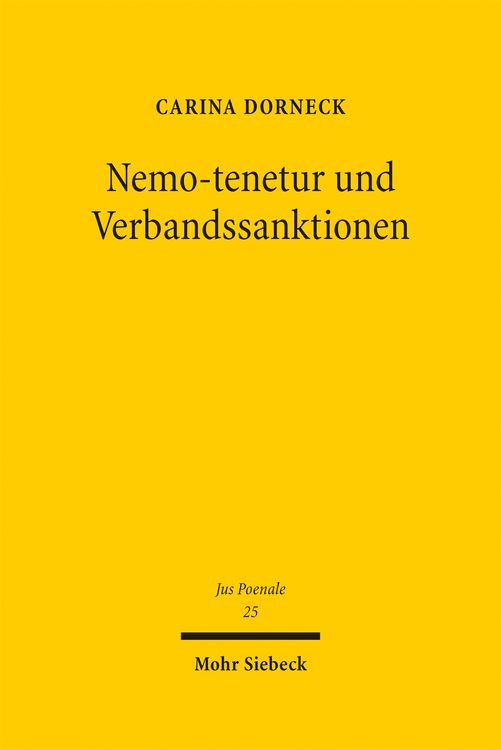 Produktbild: Nemo-tenetur und Verbandssanktionen