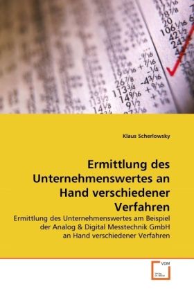 Produktbild: Scherlowsky, K: Ermittlung des Unternehmenswertes an Hand ve