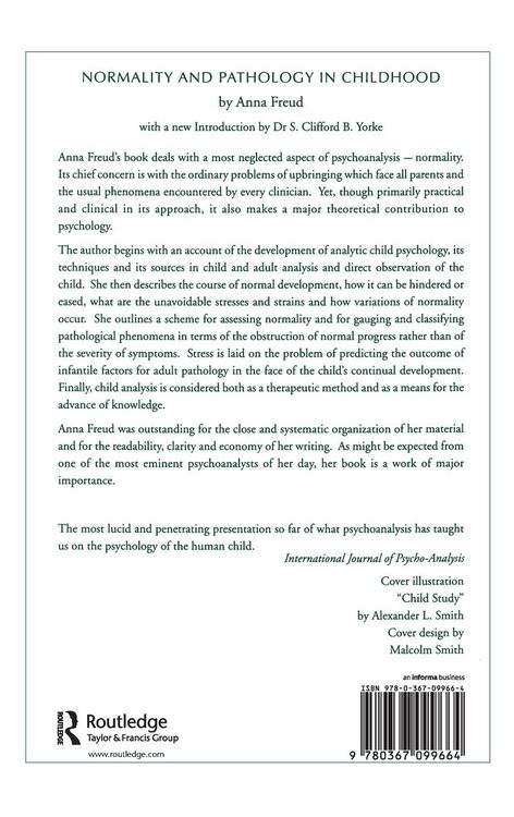 Produktbild: Normality and Pathology in Childhood