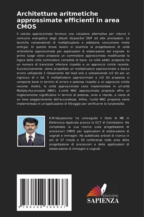 Produktbild: Architetture aritmetiche approssimate efficienti in area CMOS