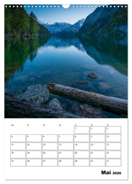 Produktbild: Traumhaftes Berchtesgadener Land (Wandkalender 2026 DIN A3 hoch), CALVENDO Monatskalender