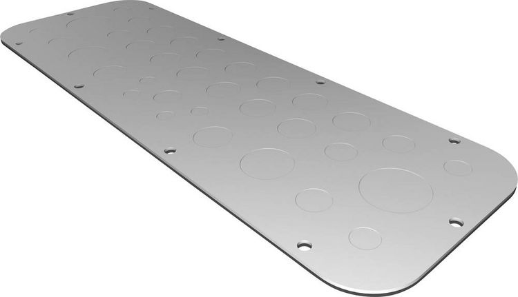 Produktbild: Rittal AX 2573.100 2573100 Flanschplatte (L x B) 149 mm x 447 mm Stahlblech Grau 1 St.
