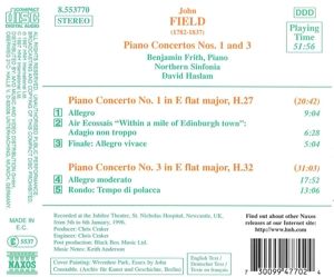 Produktbild: Frith, B: Klavierkonzerte 1+3