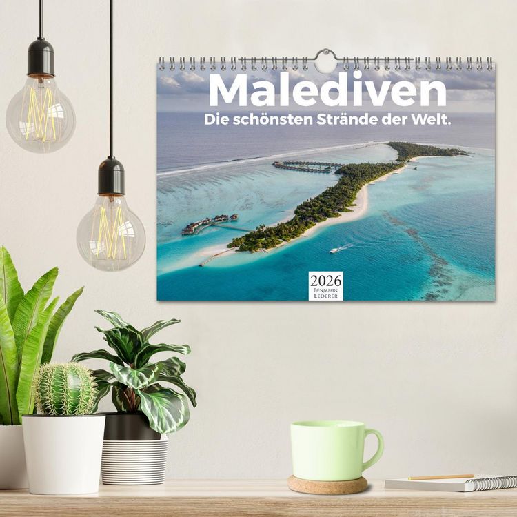 Produktbild: Malediven - Die sch&ouml;nsten Str&auml;nde der Welt. (Wandkalender 2026 DIN A4 quer), CALVENDO Monatskalender