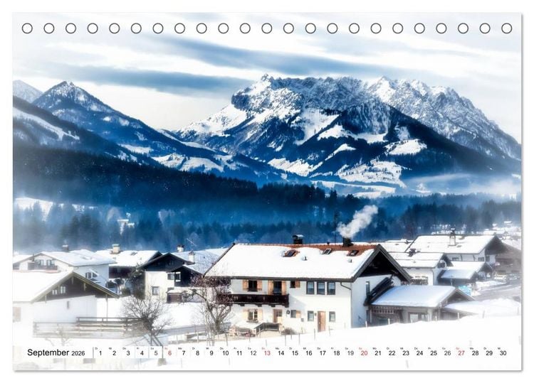 Produktbild: WINTERZAUBER Reit im Winkl und Umgebung (Tischkalender 2026 DIN A5 quer), CALVENDO Monatskalender